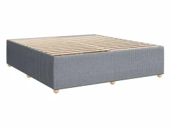 Hot Cama box spring con colchón tela claro 180x200 cm Somier - 180X200Cm