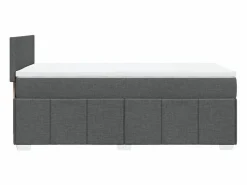 New Cama box spring con colchón tela oscuro 90x190 cm Somier - 90X190Cm