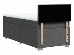 New Cama box spring con colchón tela oscuro 90x190 cm Somier - 90X190Cm