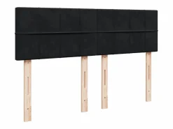 Clicnbuy Cama box spring con colchón terciopelo 140x190 cm
