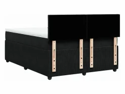 Clicnbuy Cama box spring con colchón terciopelo 140x190 cm