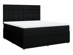 Online Cama box spring con colchón tela 180x200 cm Base De Cama De Láminas|Somier - 180X200Cm