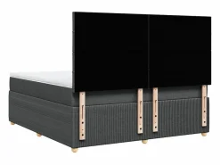 Sale Cama box spring con colchón tela oscuro 180x200 cm Base De Cama De Láminas|Somier - 180X200Cm