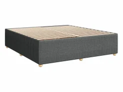 Sale Cama box spring con colchón tela oscuro 180x200 cm Base De Cama De Láminas|Somier - 180X200Cm