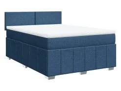 Clicnbuy Cama box spring con colchón tela 160x200 cm
