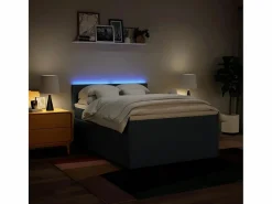 Clicnbuy Cama box spring con colchón tela 160x200 cm