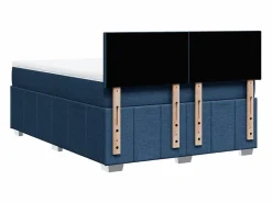 Clicnbuy Cama box spring con colchón tela 160x200 cm