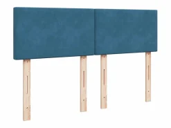 Clicnbuy Cama box spring con colchón terciopelo 140x200 cm