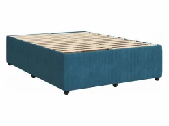 Clicnbuy Cama box spring con colchón terciopelo 140x200 cm
