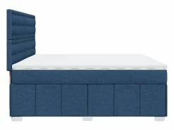 Online Clicnbuy Cama box spring con colchón tela 200x200 cm Azul
