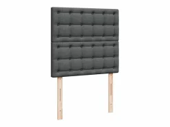 Discount Cama box spring con colchón tela oscuro 90x190 cm Somier - 90X190Cm