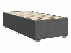 Discount Cama box spring con colchón tela oscuro 90x190 cm Somier - 90X190Cm