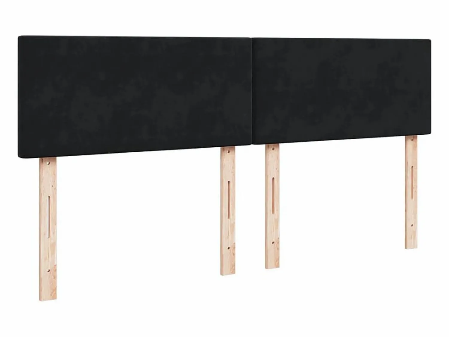Outlet Clicnbuy Cama box spring con colchón terciopelo 180x200 cm Negro