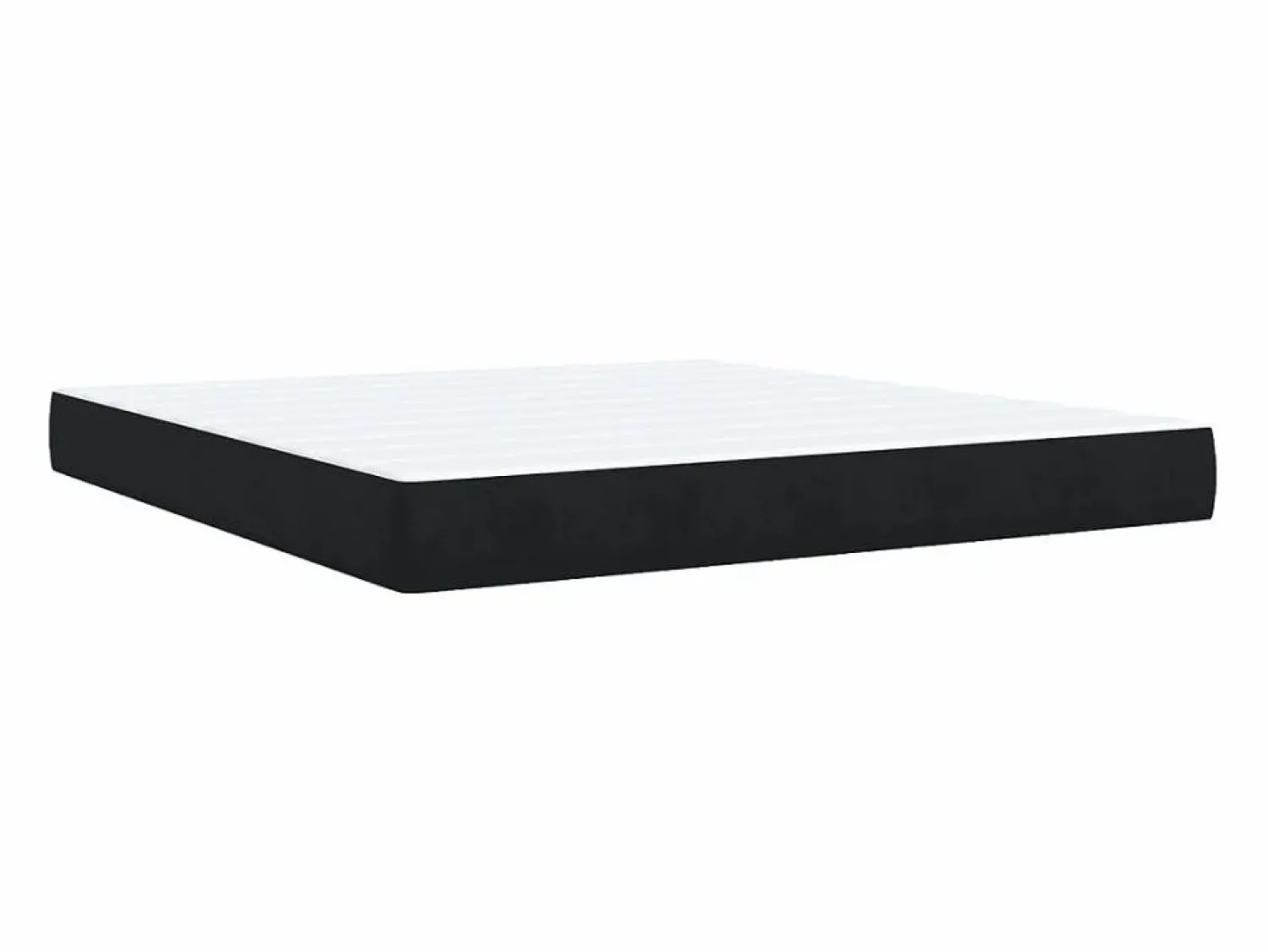 Outlet Clicnbuy Cama box spring con colchón terciopelo 180x200 cm Negro