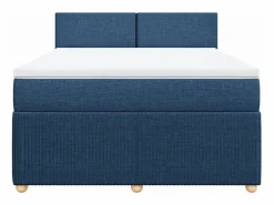 Clicnbuy Cama box spring con colchón tela 160x200 cm