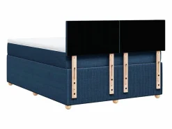 Clicnbuy Cama box spring con colchón tela 160x200 cm