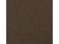 Clicnbuy Cama box spring con colchón y LED tela marrón oscuro 120x190 cm