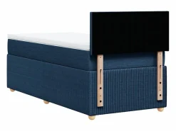 Clicnbuy Cama box spring con colchón tela 90x190 cm