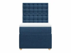 Clicnbuy Cama box spring con colchón tela 90x190 cm