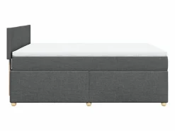 Cama box spring con colchón tela oscuro 160x200 cm Base De Cama De Láminas|Somier - 160X200Cm