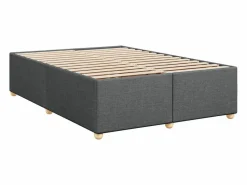 Cama box spring con colchón tela oscuro 160x200 cm Base De Cama De Láminas|Somier - 160X200Cm
