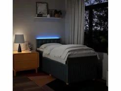 Clearance Cama box spring con colchón tela 90x190 cm Somier - 90X190Cm
