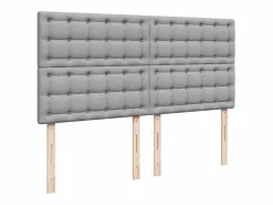 Hot Clicnbuy Cama box spring con colchón tela claro 180x200 cm Gris