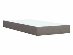 Sale Clicnbuy Cama box spring con colchón tela gris taupe 90x190 cm Topo