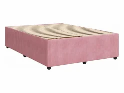 Clicnbuy Cama box spring con colchón terciopelo 160x200 cm