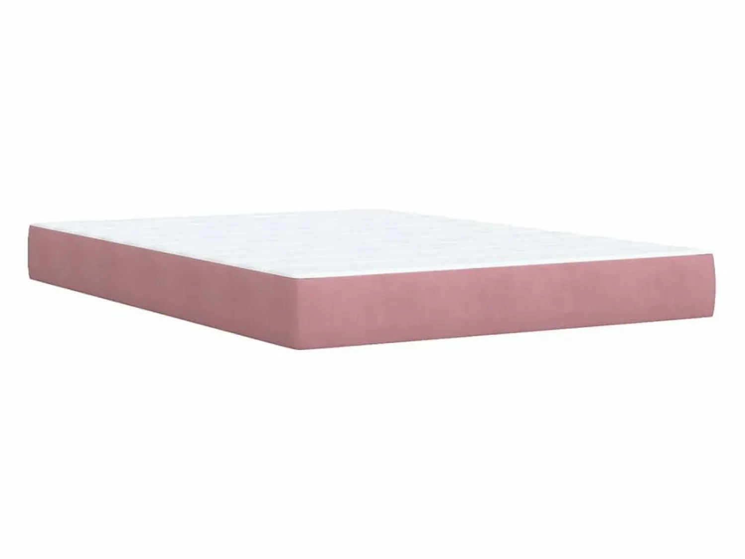 Clicnbuy Cama box spring con colchón terciopelo 160x200 cm