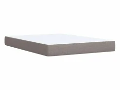 Hot Clicnbuy Cama box spring con colchón tela gris taupe 160x200 cm Topo