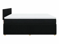 Clicnbuy Cama box spring con colchón tela 180x200 cm