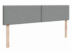 Clearance Cama box spring con colchón tela claro 180x200 cm Somier - 180X200Cm