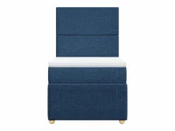Clearance Clicnbuy Cama box spring con colchón tela 90x190 cm Azul