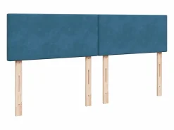 Clearance Clicnbuy Cama box spring con colchón terciopelo 180x200 cm Azul