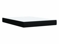 Best Clicnbuy Cama box spring con colchón tela 160x200 cm Negro
