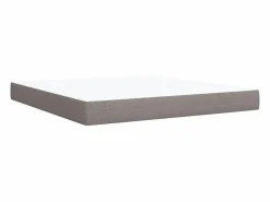 New Clicnbuy Cama box spring con colchón tela gris taupe 180x200 cm Topo