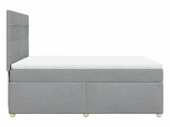 Online Cama box spring con colchón tela claro 160x200 cm Somier - 160X200Cm