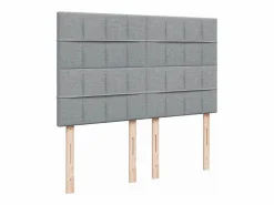 Online Cama box spring con colchón tela claro 160x200 cm Somier - 160X200Cm