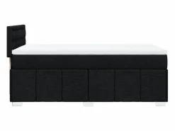 Online Clicnbuy Cama box spring con colchón tela 90x190 cm Negro