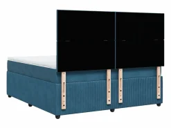 Best Cama box spring con colchón terciopelo oscuro 180x200 cm Somier - 180X200Cm