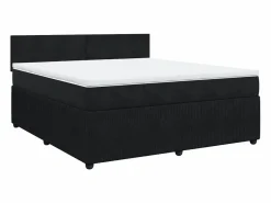 Cama box spring con colchón terciopelo 180x200 cm Somier - 180X200Cm