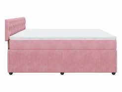 Sale Cama box spring con colchón terciopelo 180x200 cm Somier - 180X200Cm