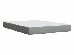 Cama box spring con colchón tela claro 160x200 cm Base De Cama De Láminas|Somier - 160X200Cm