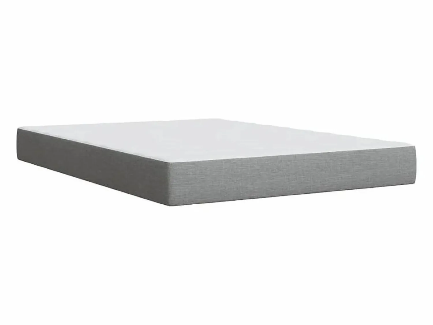 Discount Cama box spring con colchón tela claro 160x200 cm Somier - 160X200Cm