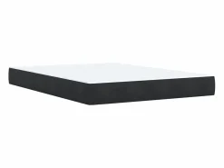 Clicnbuy Cama box spring con colchón terciopelo 140x190 cm