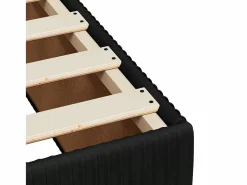 Clicnbuy Cama box spring con colchón terciopelo 140x190 cm