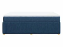 Clicnbuy Cama box spring con colchón tela 160x200 cm