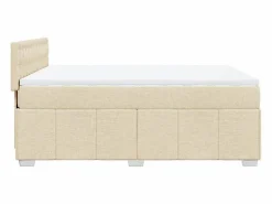 Clicnbuy Cama box spring con colchón tela color 160x200 cm