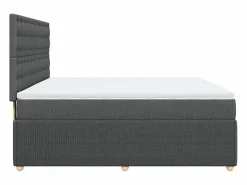 Hot Cama box spring con colchón tela oscuro 180x200 cm Somier - 180X200Cm